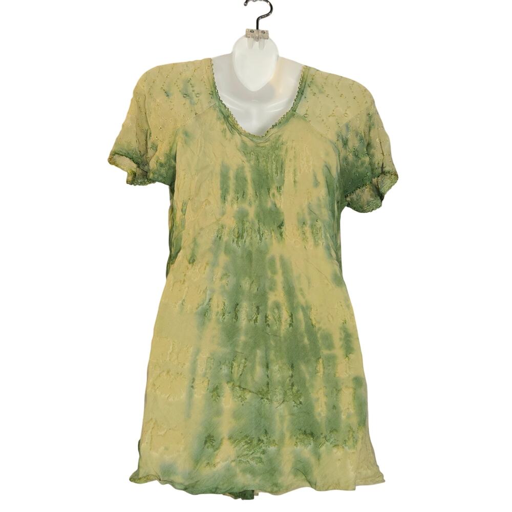 Advance Womens OSFM Top Embroidered‎ Sequins Goblincore Fairy grunge Festival